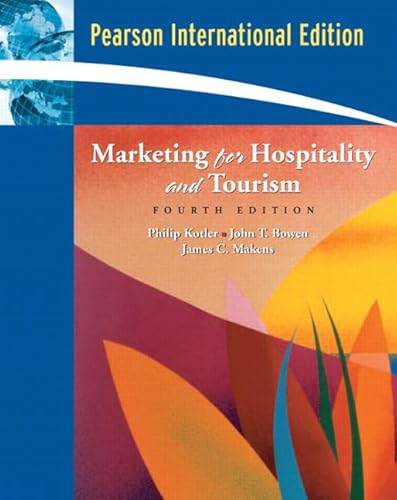 Beispielbild fr Marketing for Hospitality and Tourism zum Verkauf von Greener Books