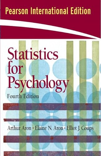 Imagen de archivo de Statistics for Psychology a la venta por ThriftBooks-Dallas