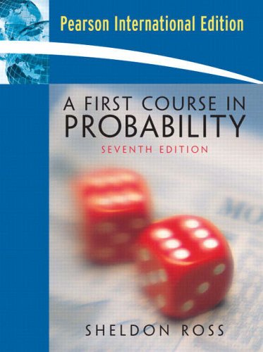 Stock image for FIRST COURSE IN PROBABILITY, A:(INTERNATIONAL EDIT for sale by Iridium_Books
