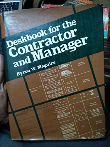 Beispielbild fr Deskbook for the Contractor and Manager zum Verkauf von Books Puddle