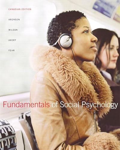 Imagen de archivo de Fundamentals of Social Psychology First Canadian Edition a la venta por redgorillabooks