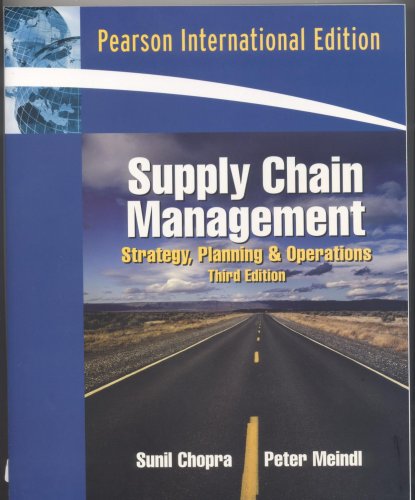 Imagen de archivo de Supply Chain Management: Strategy, Planning, and Operation a la venta por ThriftBooks-Dallas