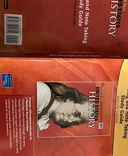 Imagen de archivo de United States History, Reading and Note Taking Study Guide, Adapted Version, c. 2007 a la venta por Walker Bookstore (Mark My Words LLC)