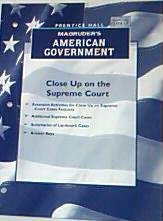 Stock image for Magruder's American Government Close up on the Supreme Court for sale by Allied Book Company Inc.