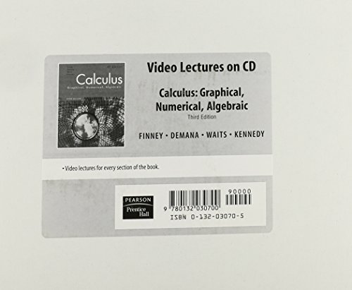 Stock image for CALCULUS VIDEO LECTURES ON CD-ROM 2007C for sale by GoldBooks