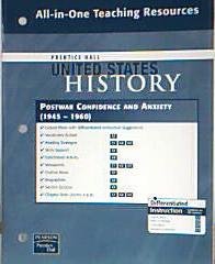 9780132037006: Prentice Hall United States History All-in-One Teaching Resources Postwar Confidence and Anxiety. (1945-1960). (Paperback)