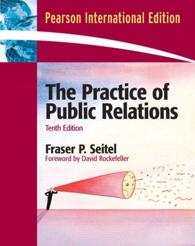 Stock image for The Practice of Public Relations: International Edition for sale by Bahamut Media
