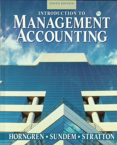 Beispielbild fr Introduction to Management Accounting zum Verkauf von HPB-Red