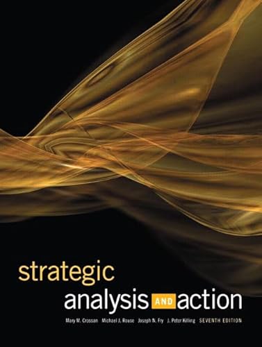 Beispielbild fr Strategic Analysis and Action zum Verkauf von HPB-Red