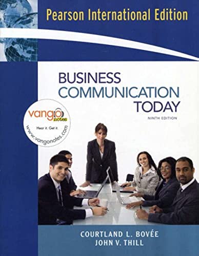 9780132064705: Business Communication Today: International Edition