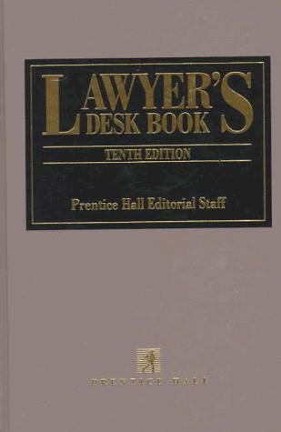 Lawyer's Desk Book (10th ed) (9780132067492) by David Minars