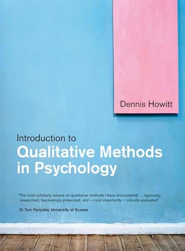Stock image for Introduction to Qualitative Methods in Psychology for sale by Better World Books Ltd