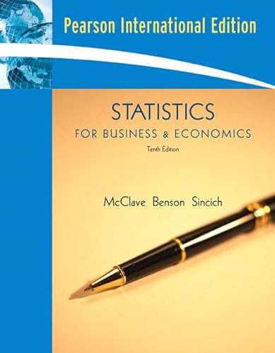 9780132069731: Statistics for Business & Economics: International Edition