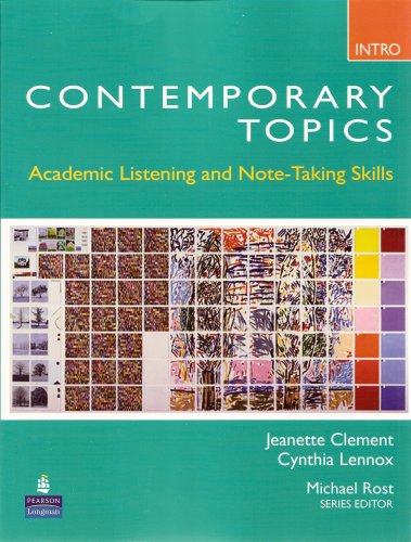 9780132075176: Contemporary Topics Intro: Academic Listening and Note-Taking Skills