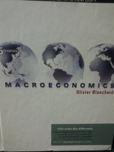 9780132078733: Macroeconomics (Instructor's Edition) Edition: fifth