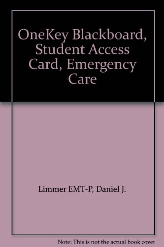 9780132079310: OneKey Blackboard, Student Access Card, Emergency Care