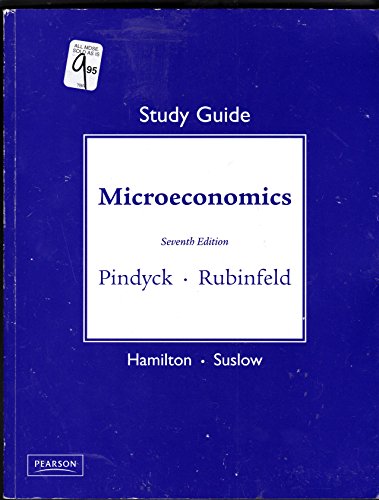 Microeconomics (9780132080248) by Hamilton, Jonathan; Suslow, Valerie Y.