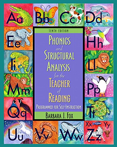Stock image for Phonics and Structural Analysis for the Teacher of Reading: Progr for sale by Hawking Books