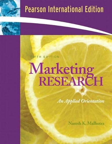 9780132085717: Marketing Research: An Applied Orientation and SPSS 14.0 Student CD: International Edition