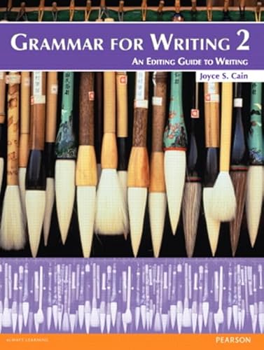 9780132088992: Grammar for Writing 2: An Editing Guide to Writing