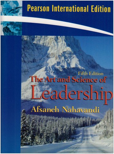 Beispielbild fr Art and Science of Leadership: International Edition zum Verkauf von Ammareal