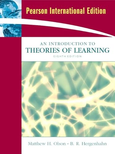 9780132090025: Introduction to the Theories of Learning (8th Edition)