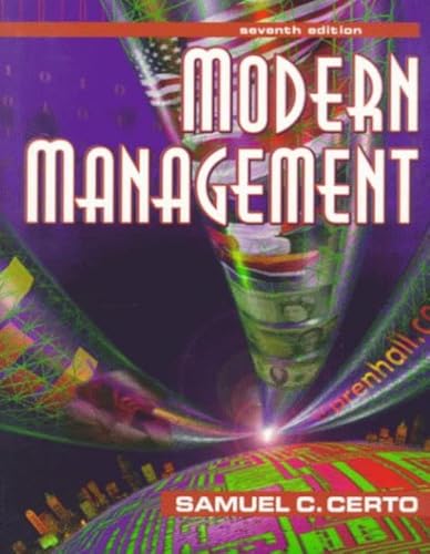 9780132106344: Modern Management