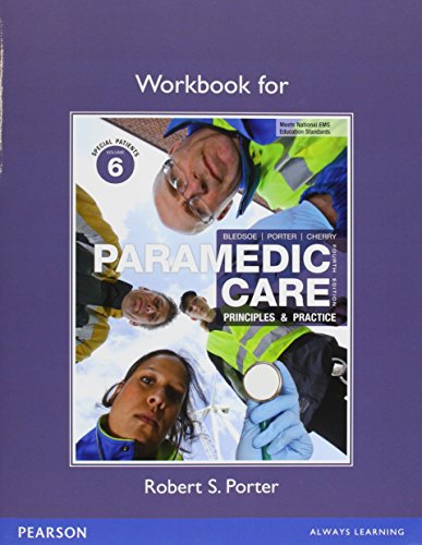 Imagen de archivo de Workbook for Paramedic Care : Principles and Practice, Volume 6 a la venta por Better World Books: West
