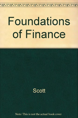 Imagen de archivo de Foundations of Finance a la venta por Books Puddle