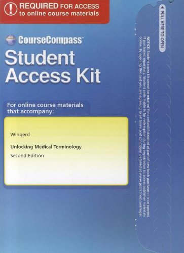 Imagen de archivo de CourseCompass Student Access Code Card for Unlocking Medical Terminology a la venta por TextbookRush