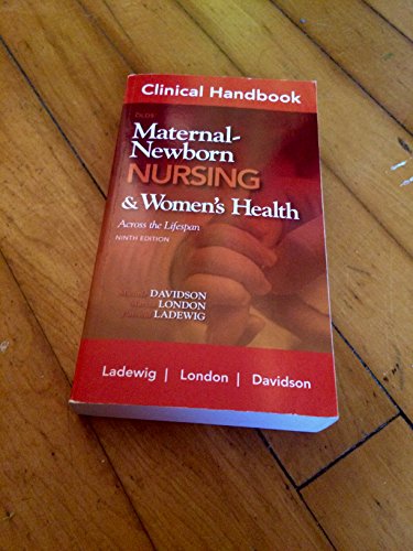 Stock image for Clinical Handbook for Olds' Maternal-Newborn Nursing (Davidson, Clinical Handbook Olds' Maternal -Newborn Nursing) for sale by BooksRun