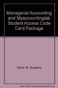 9780132135078: Managerial Accounting and Myaccountinglab Student Access Code Card Package