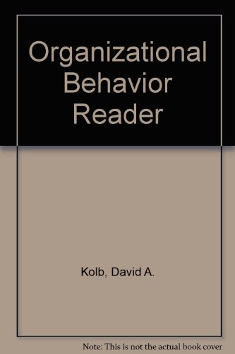 Beispielbild fr The Organizational Behavior Reader zum Verkauf von Goldstone Books
