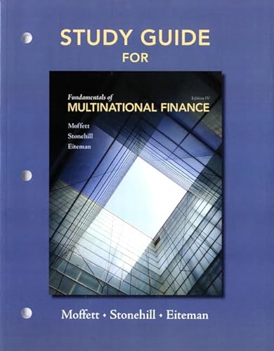 Imagen de archivo de Study Guide for Fundamentals of Multinational Finance a la venta por Phatpocket Limited