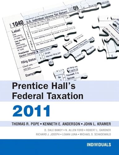 Stock image for Prentice Hall's Federal Taxation 2011: Individuals for sale by HPB-Red