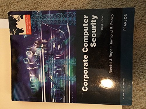 Imagen de archivo de Corporate Computer Security (3rd Edition) a la venta por SecondSale