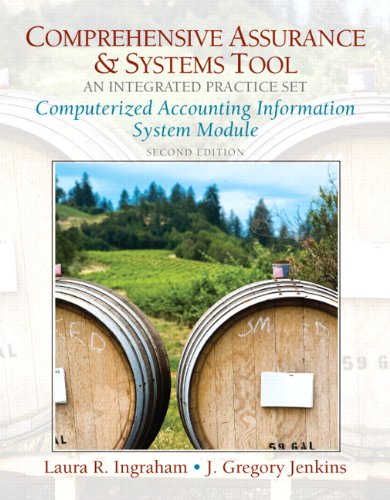 Beispielbild fr Comprehensive Assurance & Systems Tool: Integrated Practice Set-computerized Ais Module zum Verkauf von HPB-Red