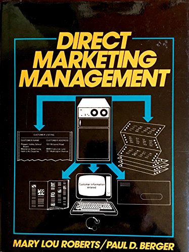Imagen de archivo de Direct Marketing Management a la venta por Wonder Book