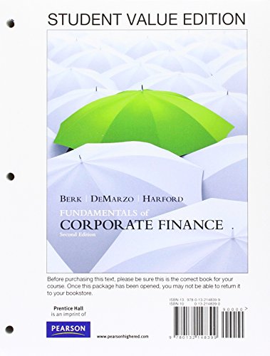 Stock image for Fundamentals of Corporate Finance for sale by HPB-Red