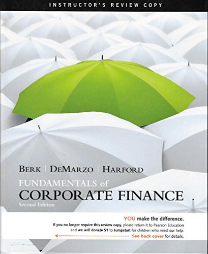 Beispielbild fr Fundamentals of Corporate Finance (Fundamentals of Corporate Finance Second Edition) zum Verkauf von The Book Cellar, LLC
