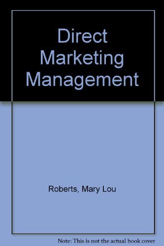 9780132149587: Direct Marketing Management