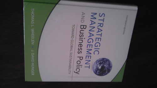 Stock image for Strategic Management and Business Policy: Toward Global Sustainability for sale by Once Upon A Time Books