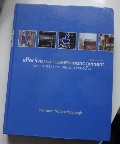 9780132157469: Effective Small Business Management: An Entrepreneurial Approach