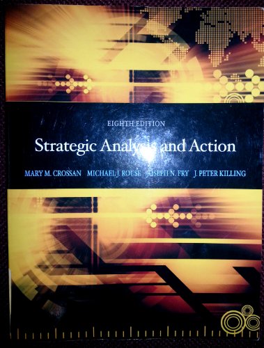 Beispielbild fr Strategic Analysis and Action zum Verkauf von Better World Books