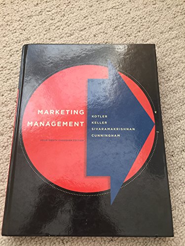 Imagen de archivo de Marketing Management, Fourteenth Canadian Edition (14th Edition) a la venta por ThriftBooks-Atlanta