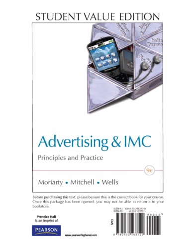 9780132163729: Advertising & IMC: Principles and Practice