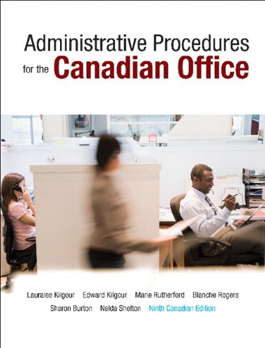 Stock image for Administrative Procedures for the Canadian Office, Ninth Canadian Edition (9th Edition) for sale by ThriftBooks-Dallas