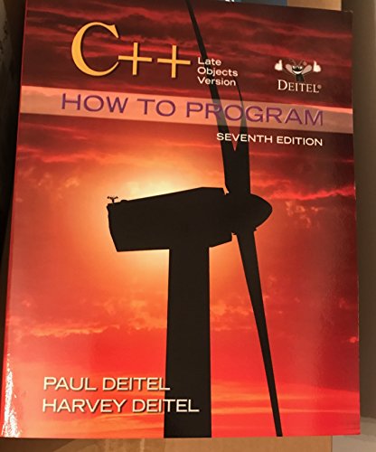 9780132165419: C++ How to Program: Late Objects Version (How to Program (Deitel))