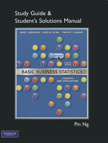 Beispielbild fr Basic Business Statistics Study Guide & Student's Solutions Manual: Concepts and Applications zum Verkauf von ThriftBooks-Atlanta