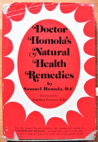 Beispielbild fr Doctor Homola's natural health remedies zum Verkauf von Wonder Book